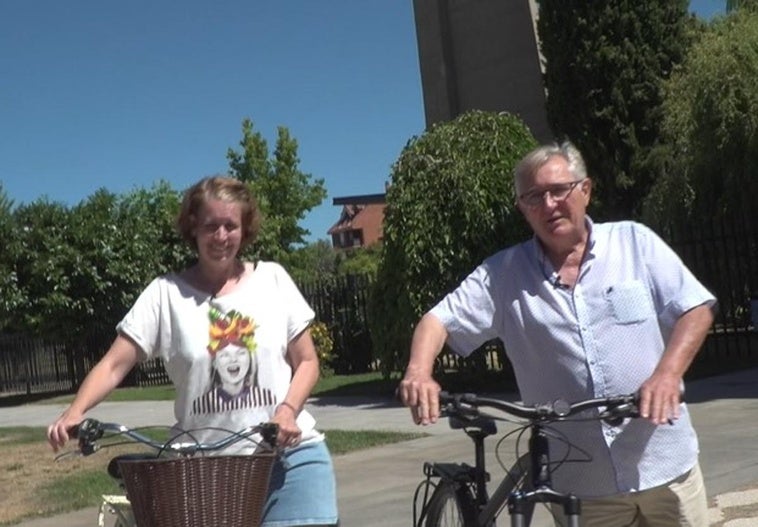 Pedaleando en Valverde de la Virgen