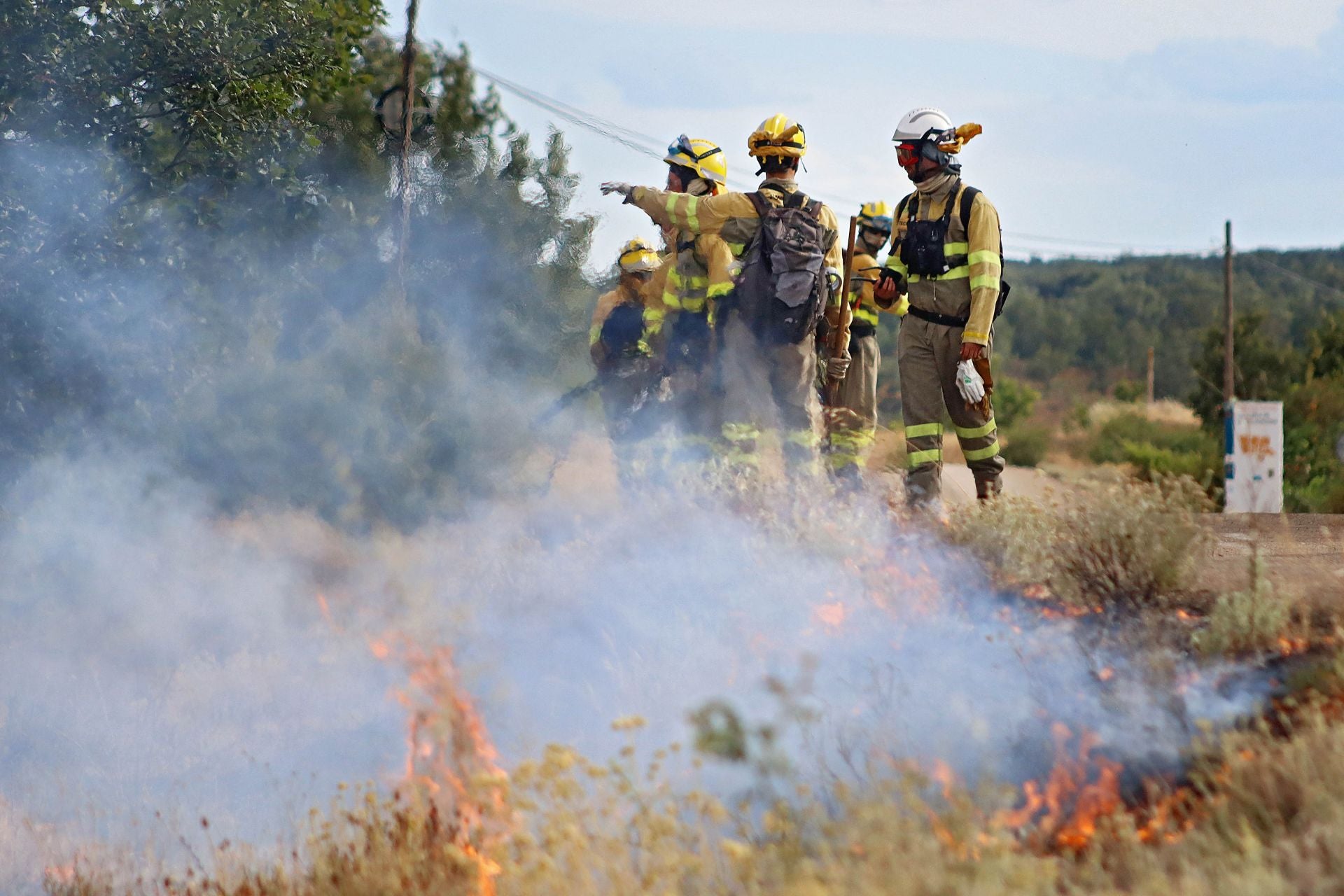 Incendio en Valverde de La Virgen