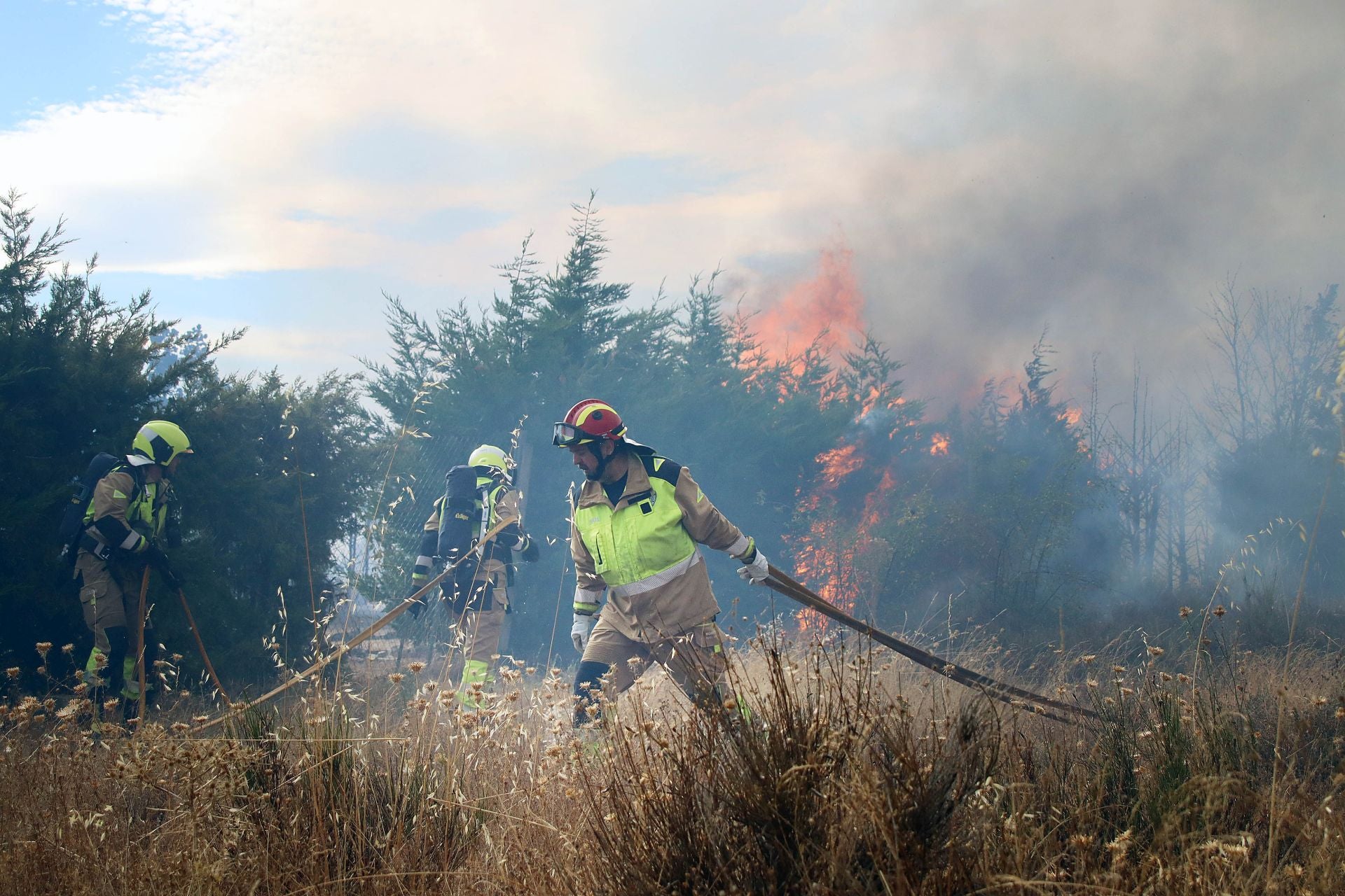 Incendio en Valverde de La Virgen