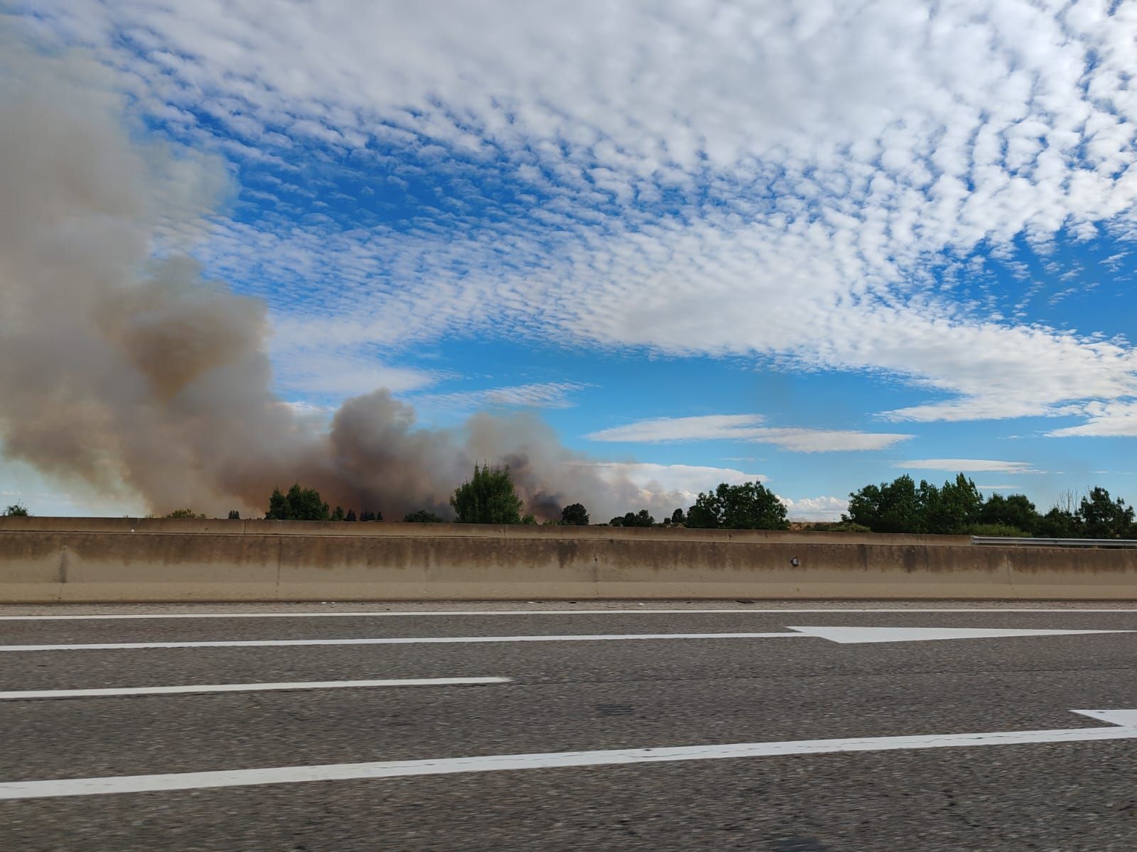 Incendio en Valverde de La Virgen