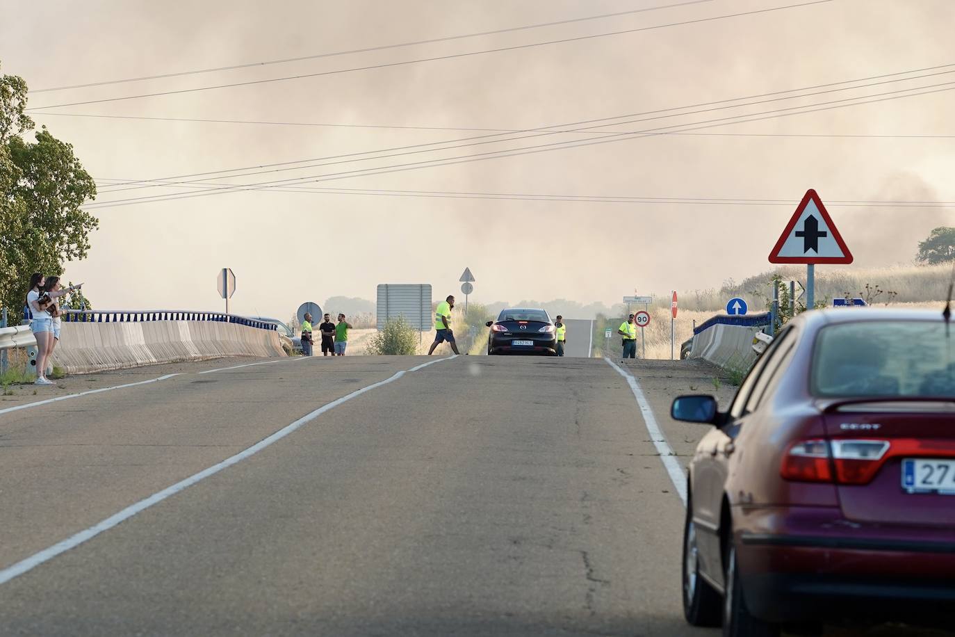 Incendio de nivel 2 en Castrillo de los Polvazares