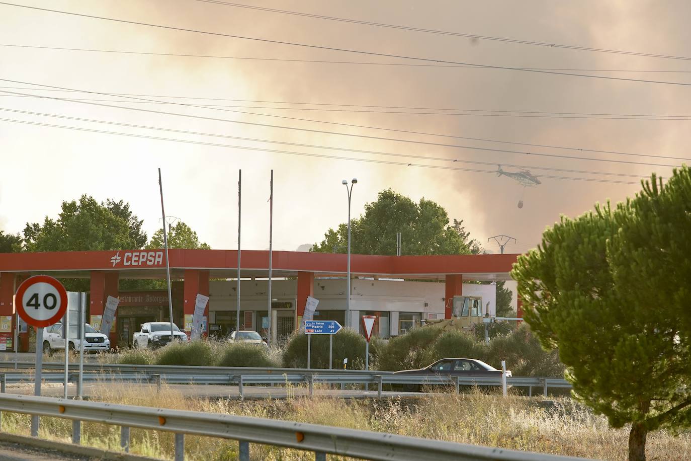 Incendio de nivel 2 en Castrillo de los Polvazares