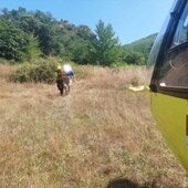 Evacuan a dos personas tras una caída mientras subían al Mirador de Orellán