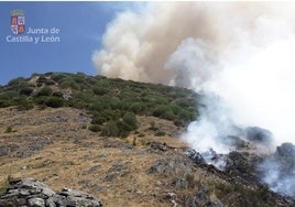 Incendio en Villablino, declarado en nivel 1.