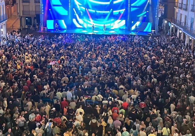 Imagen de la plaza Mayor de Astorga este 24 de agosto.