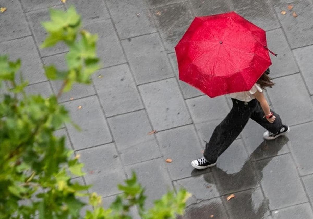 Lluvias en las calles de León.