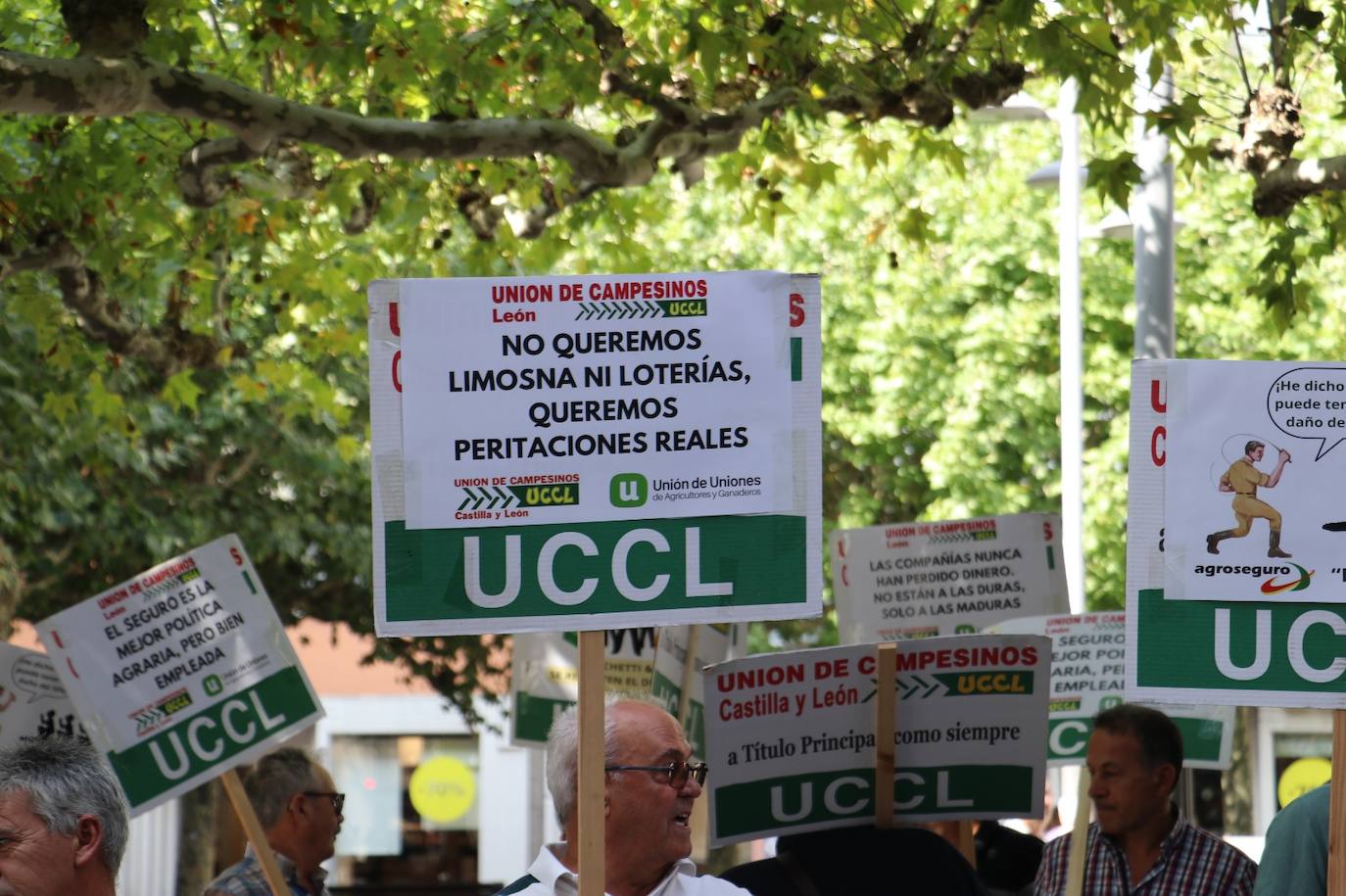 Manifestantes en las Cortes Leonesas denuncian que no están protegidos.