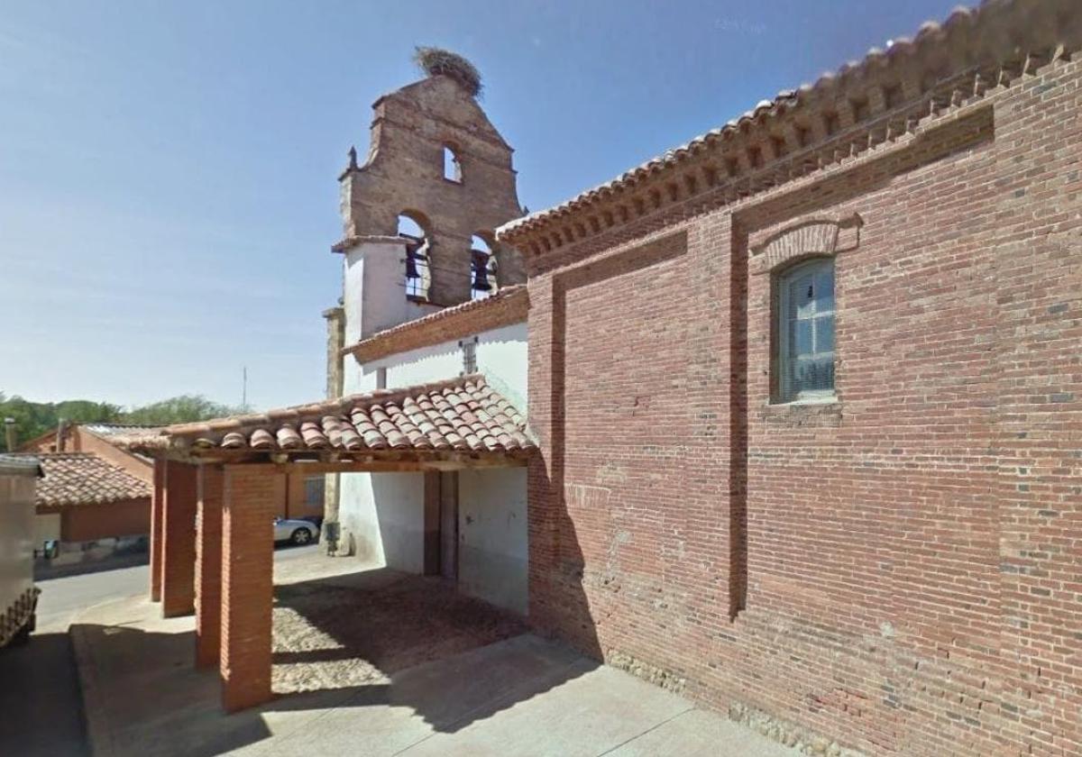 Imagen de la iglesia de la localidad leonesa de Santa Olaja de la Ribera.