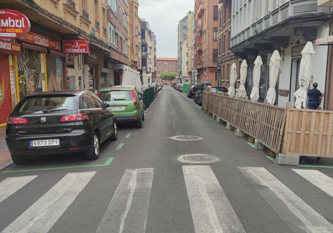 Calle Santiesteban y Osorio en León.