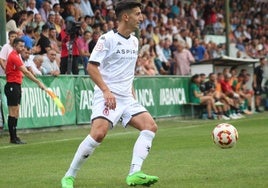 Pibe, en el partido ante el Arenteiro.