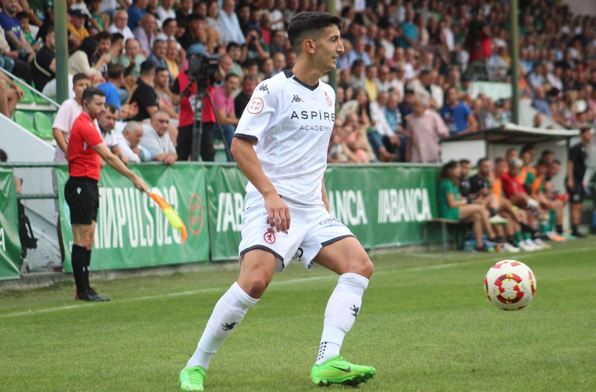 Pibe, en el partido ante el Arenteiro.