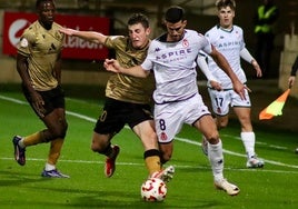 Barri, en el partido ante la Real Sociedad B.