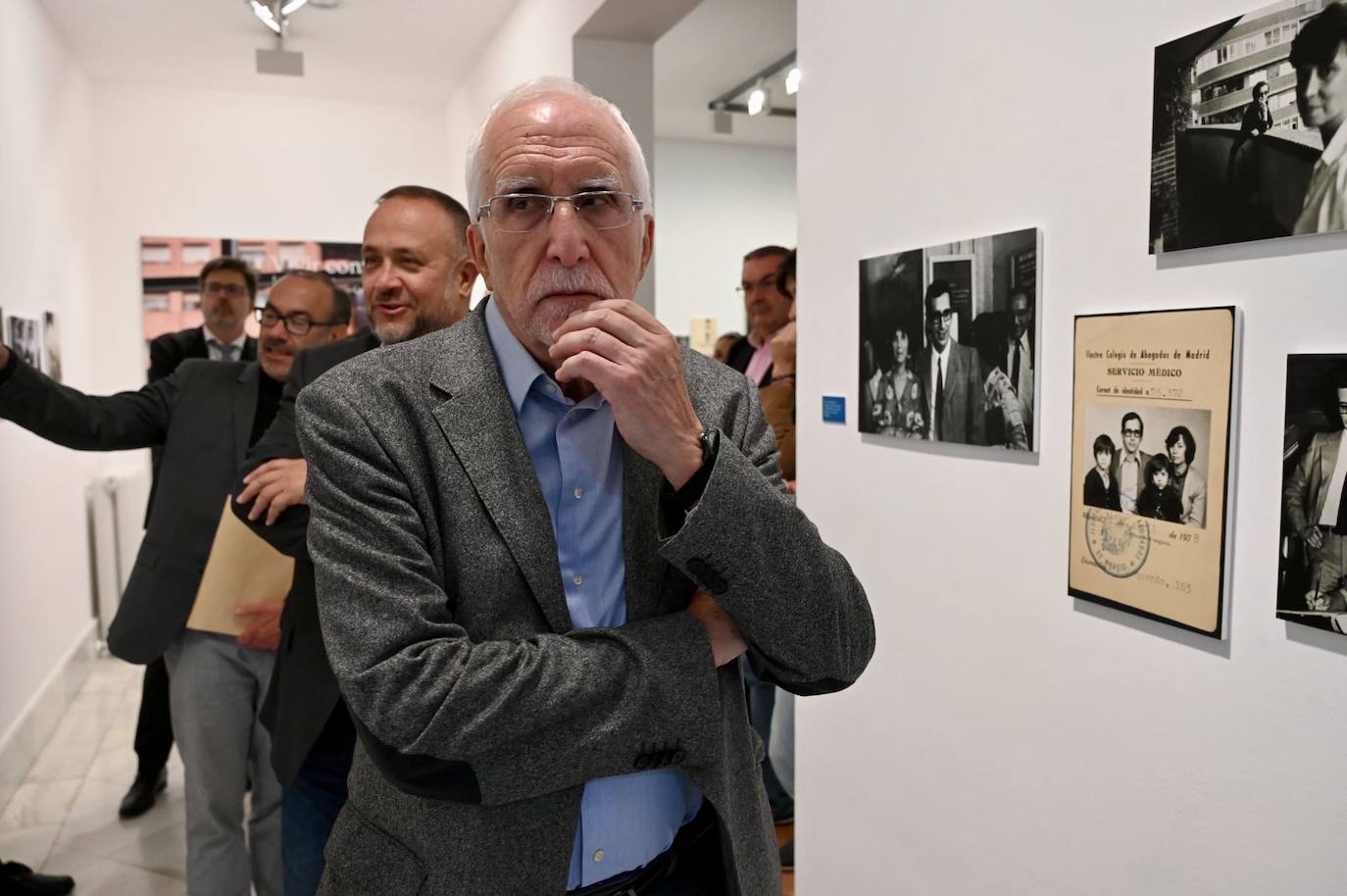 Inauguración en el ILC de la exposición 'Vivir contando' dedicada a Luis Mateo Díez.