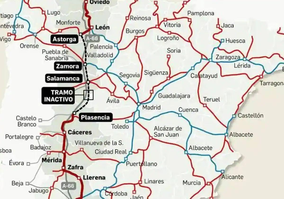 Tildan de «demora injustificable» el estudio de viabilidad del tramo Astorga-Plasencia