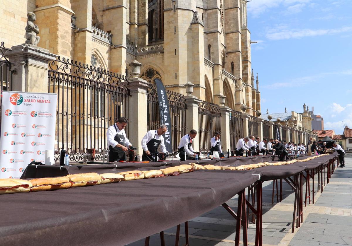 El bocadillo de cecina más grande de León