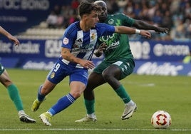 Yeray, en una acción del partido ante el Arenteiro.