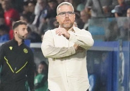 Javi Rey, entrenador de la Deportiva.