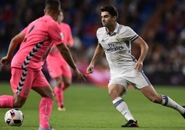 Enzo Zidane, en el partido ante la Cultural de la Copa del Rey 2016/17 en el que debutó.