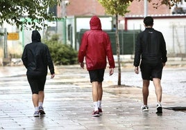 Lluvia en la ciudad de León.