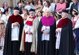 La representación del Cabildo en la Catedral.