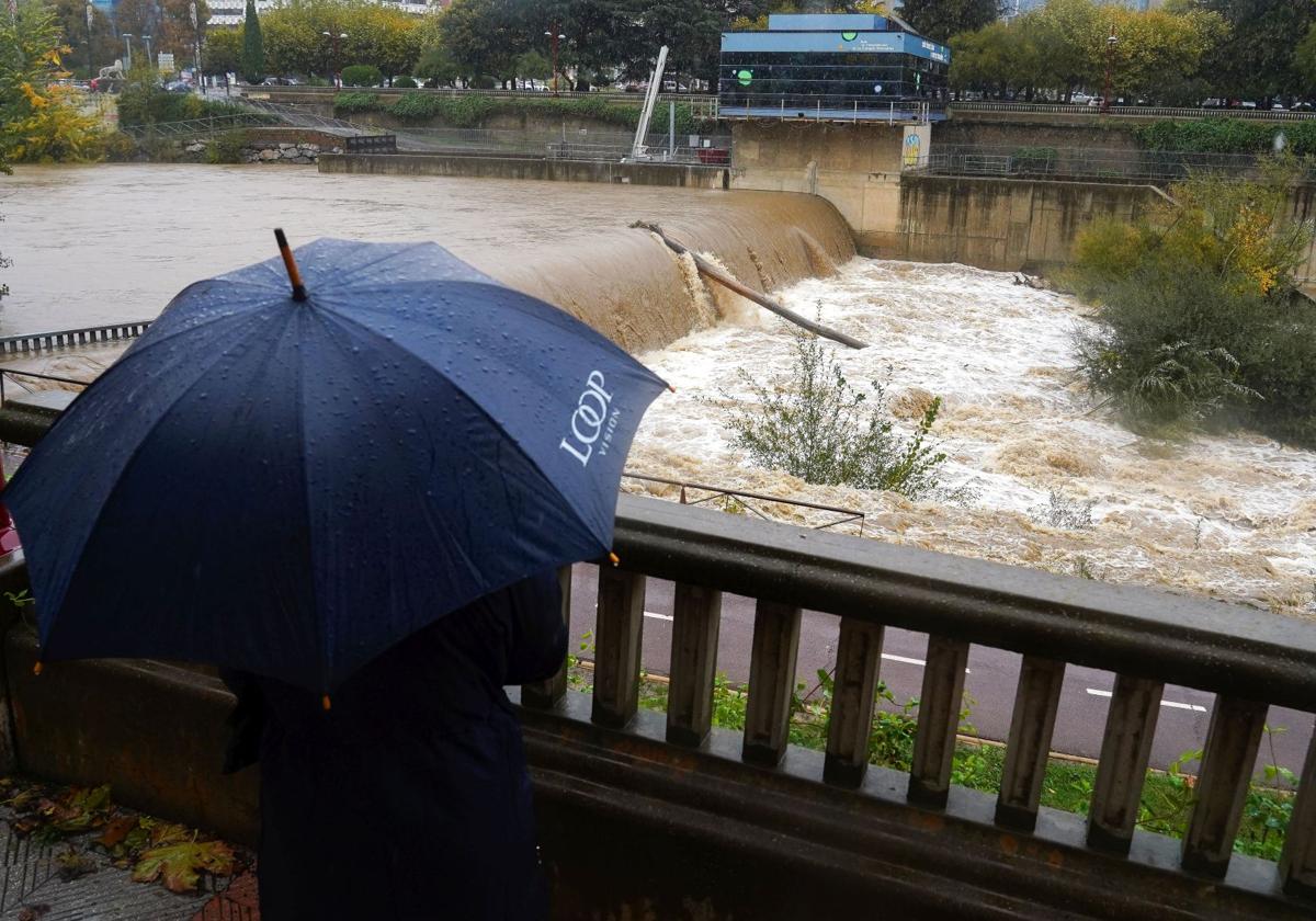 Imagen de un día lluvioso en la ciudad de León.