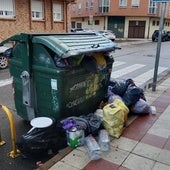 La basura de San Froilán deja su huella en San Andrés del Rabanedo