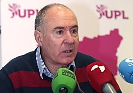 López Sendino en una rueda de prensa.