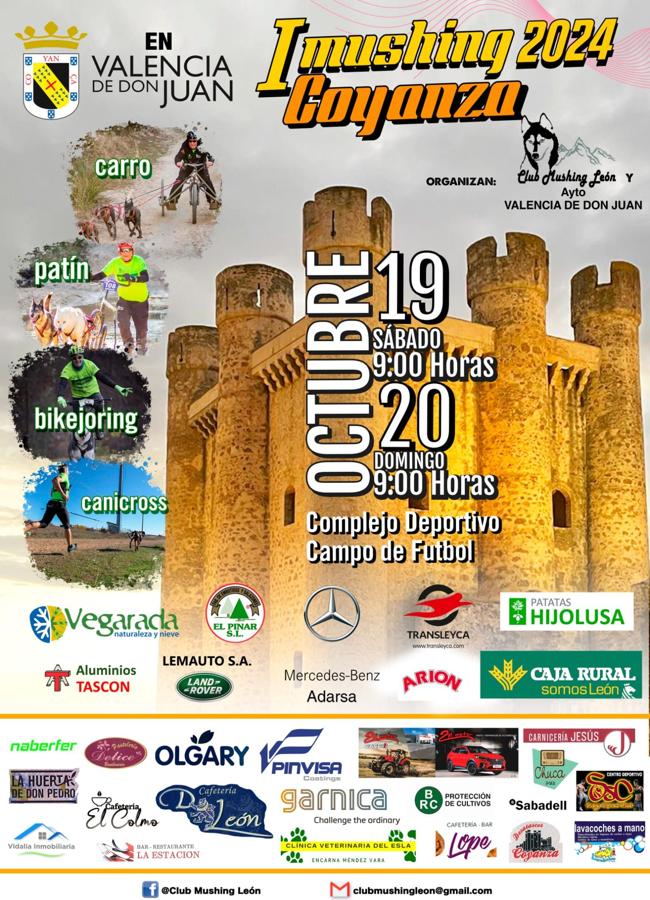 Cartel mushing Coyanza