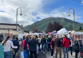 Imagen de los puestos de la Feriona de Villablino