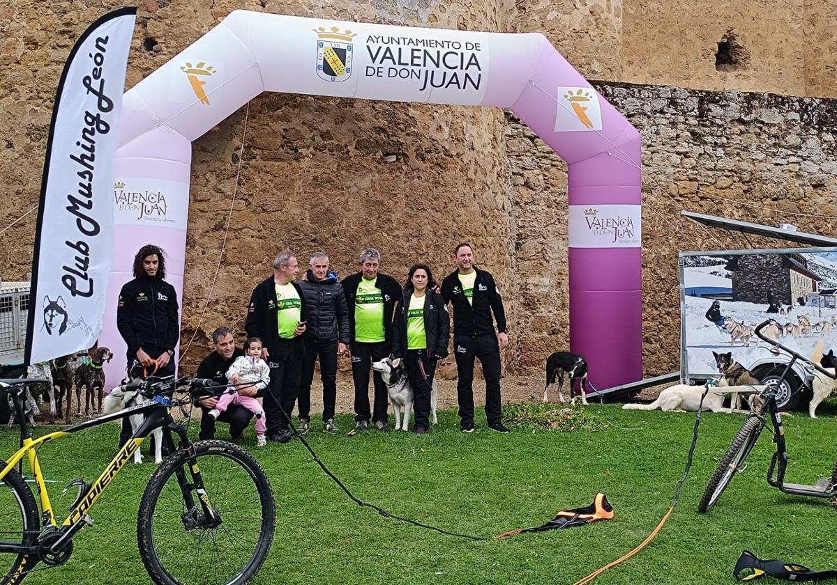 Mushing a los pies del castillo de Valencia de Don Juan
