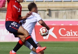 Rodri Suárez, en el partido ante Osasuna Promesas.