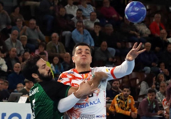 Edu Fernández, en el partido ante Cuenca del pasado viernes.