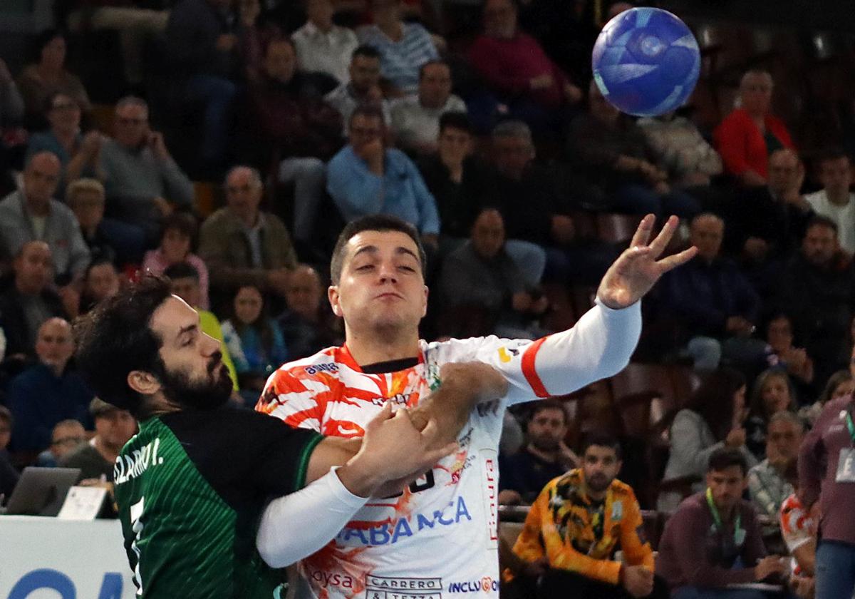 Edu Fernández, en el partido ante Cuenca del pasado viernes.