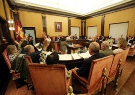 Pleno del Ayuntamiento de León de este viernes 25 de octubre.