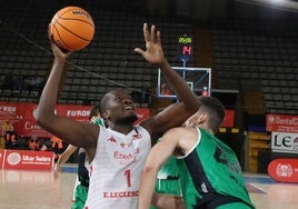 Berthold, en el partido ante Cáceres.