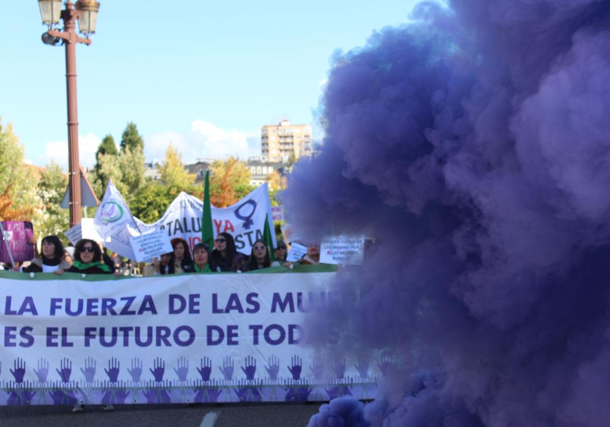 Imagen dela movilización de La Fuerza de Las Mujeres.