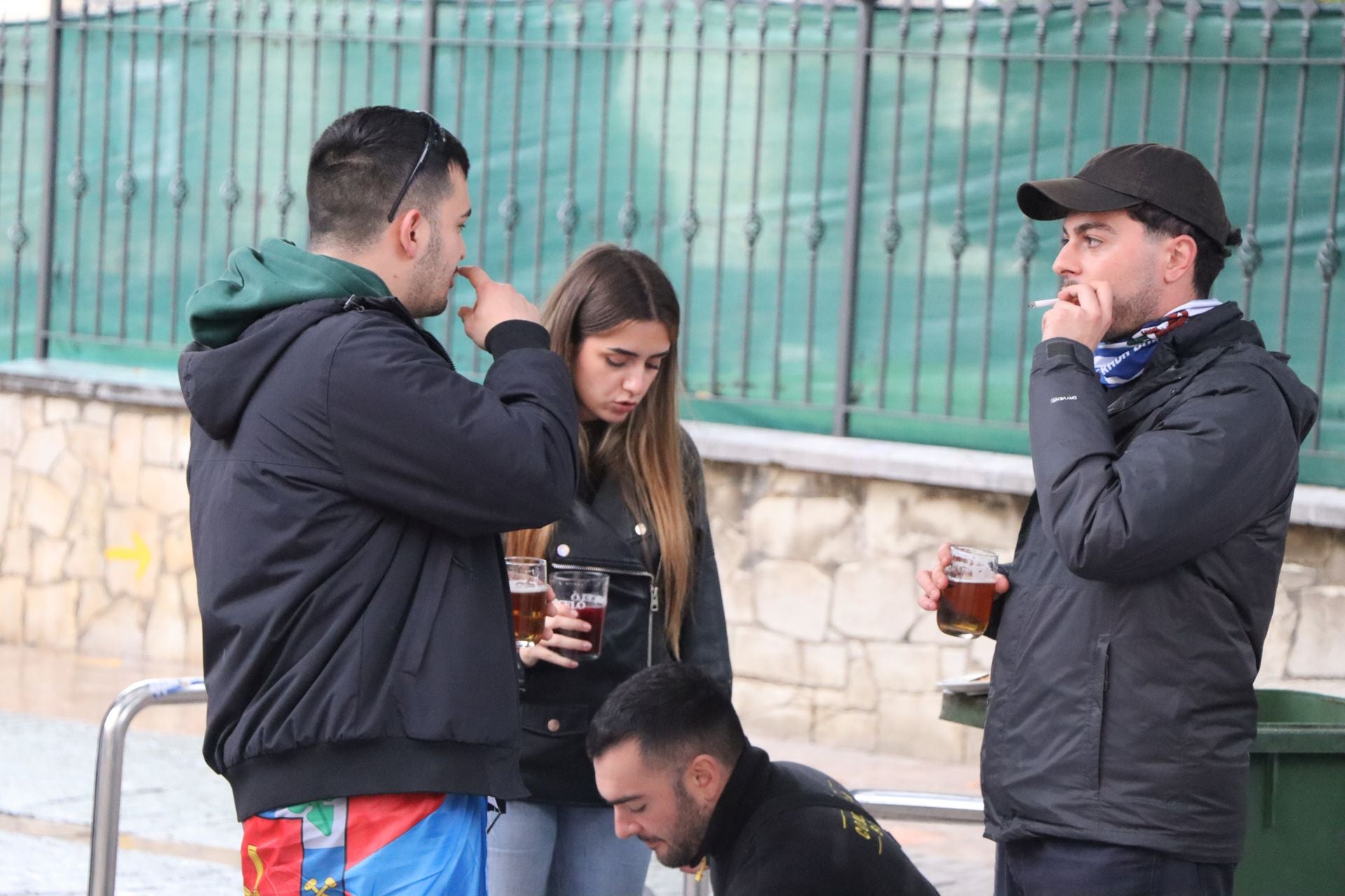 Las mejores imágenes del ambiente previo al derbi entre Cultural y Ponferradina