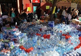 Recogida de ayuda en León para los afectados por la DANA.