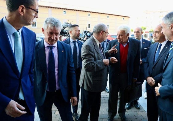 Felipe González, a su llegada al Foro organizado por El Norte de Castilla.