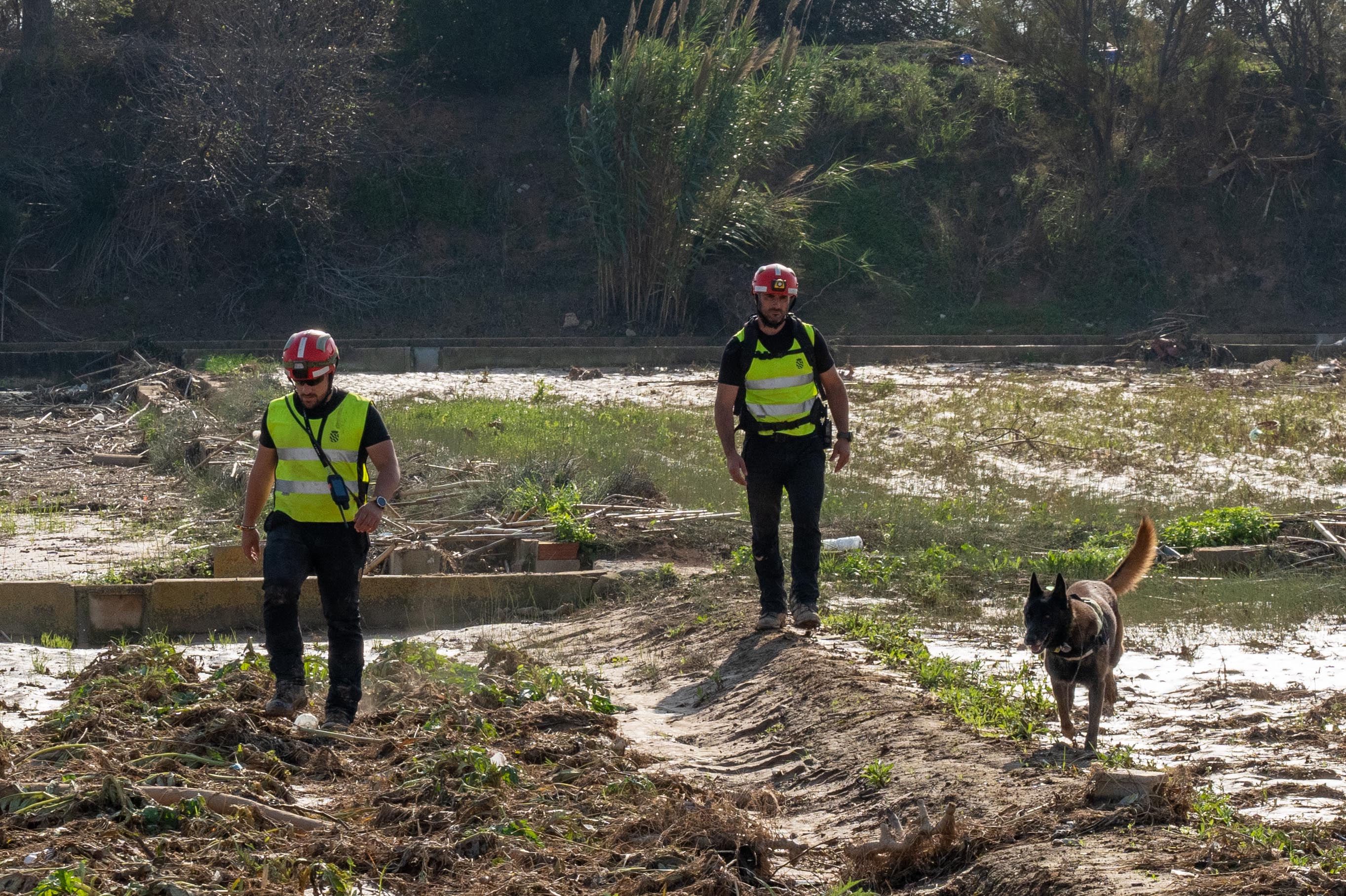 Equipo de rescate de Castilla y León en Aldaya