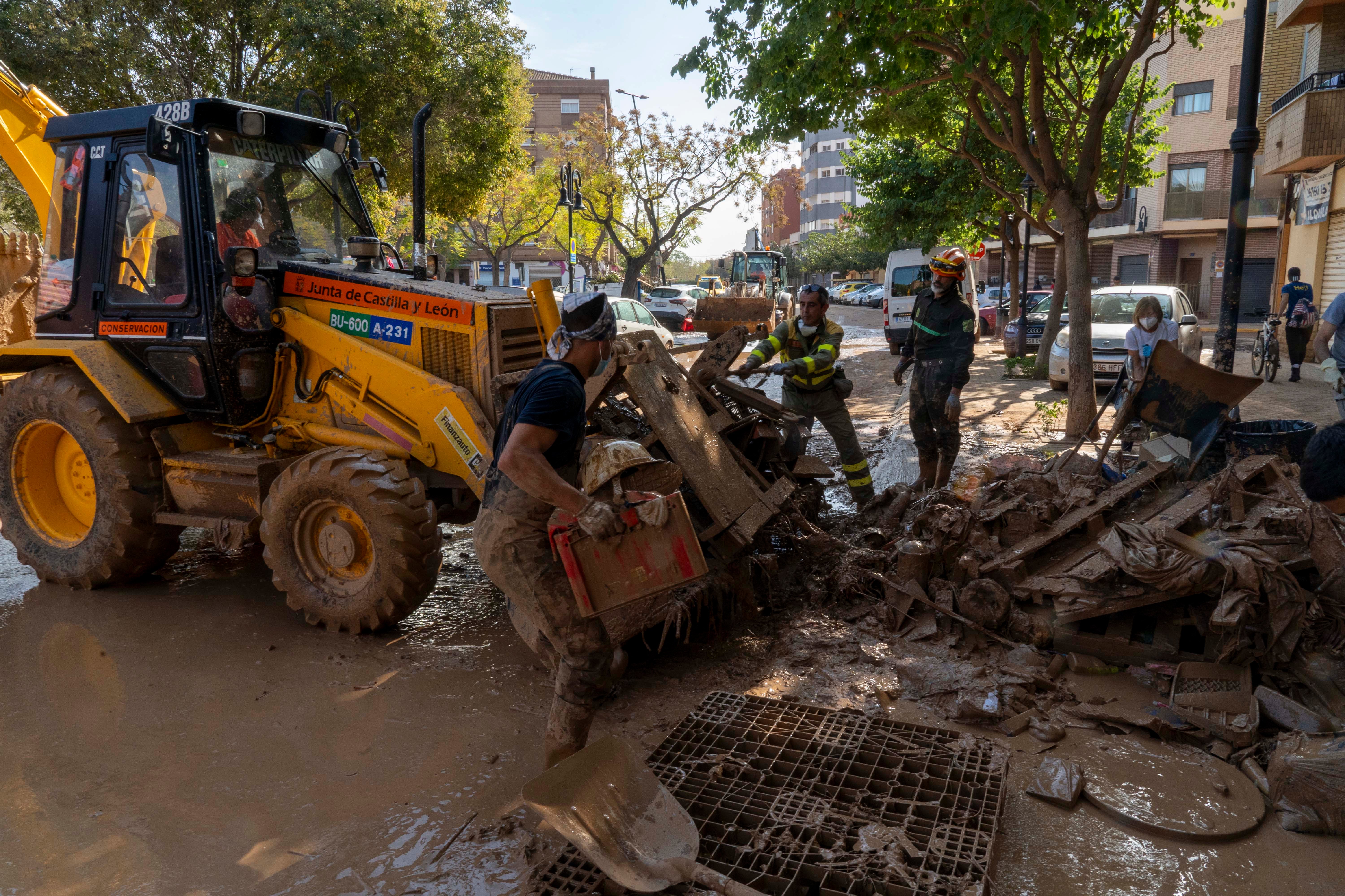 Equipo de rescate de Castilla y León en Aldaya
