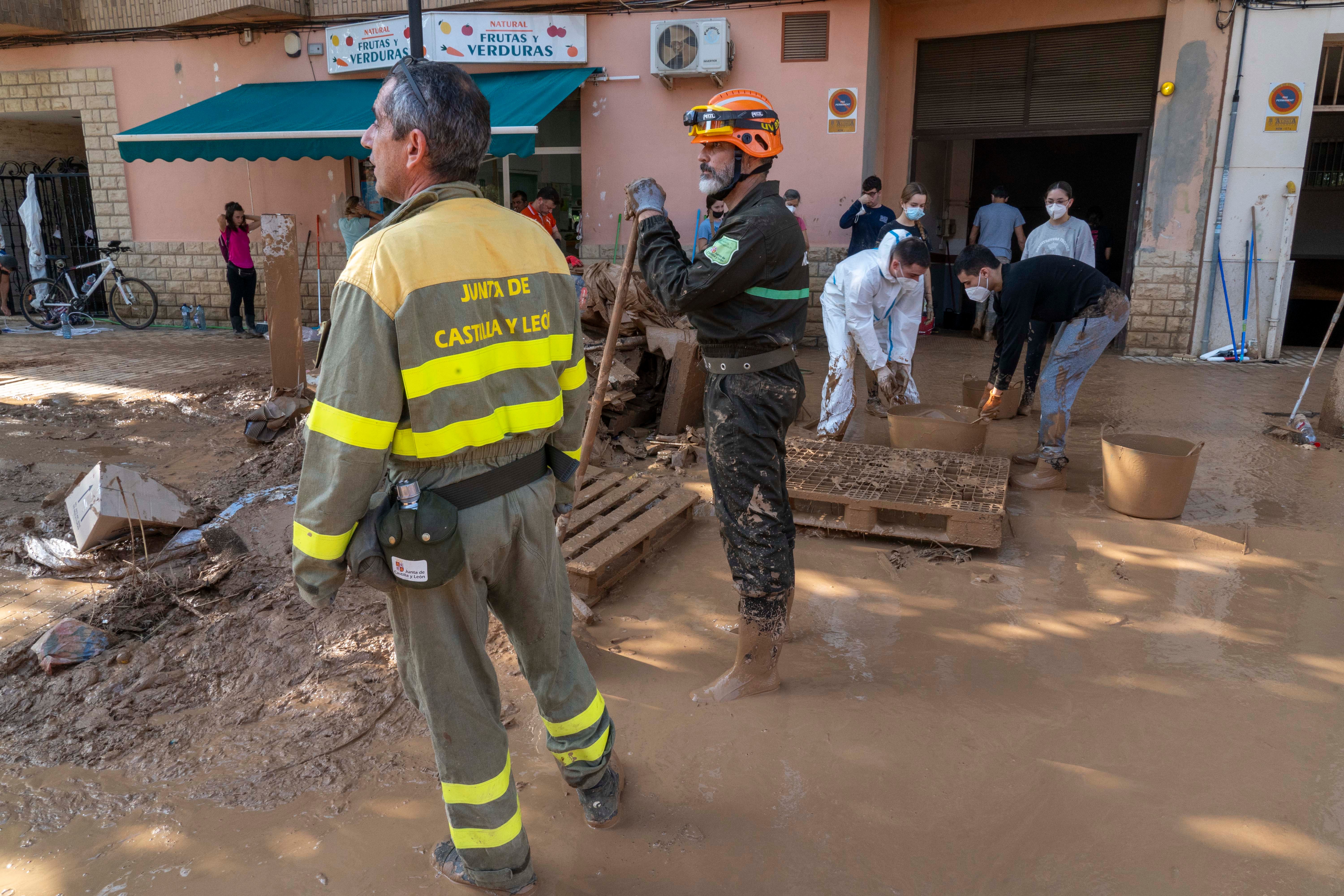 Equipo de rescate de Castilla y León en Aldaya