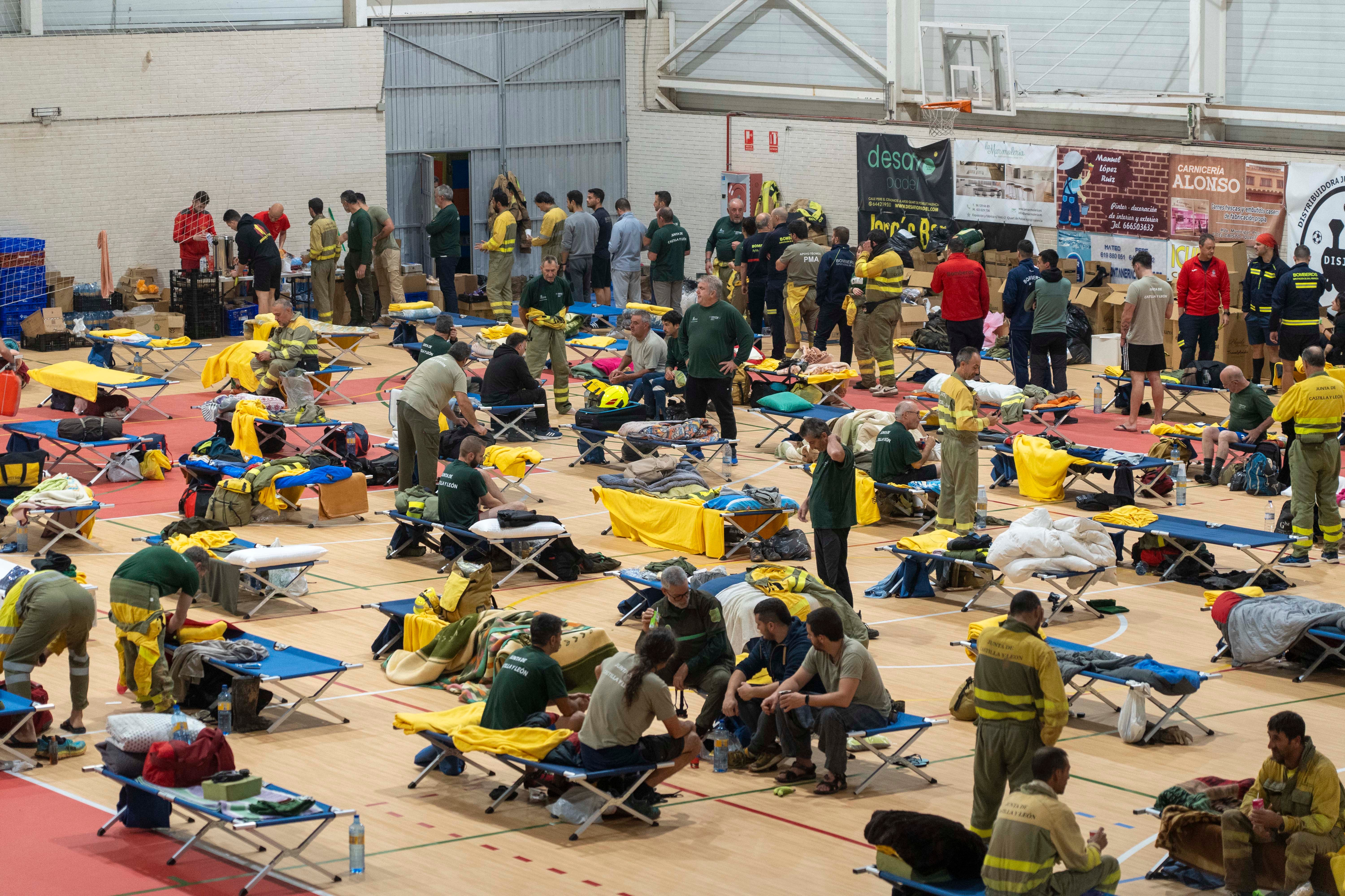 Equipo de rescate de Castilla y León en Aldaya