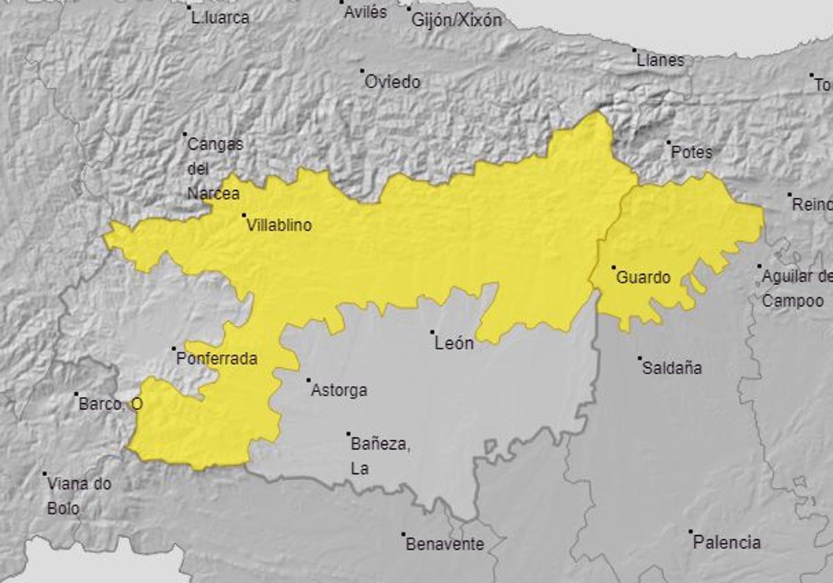 El frío y la nieve llegan a León con aviso amarillo en la Cordillera Cantábrica