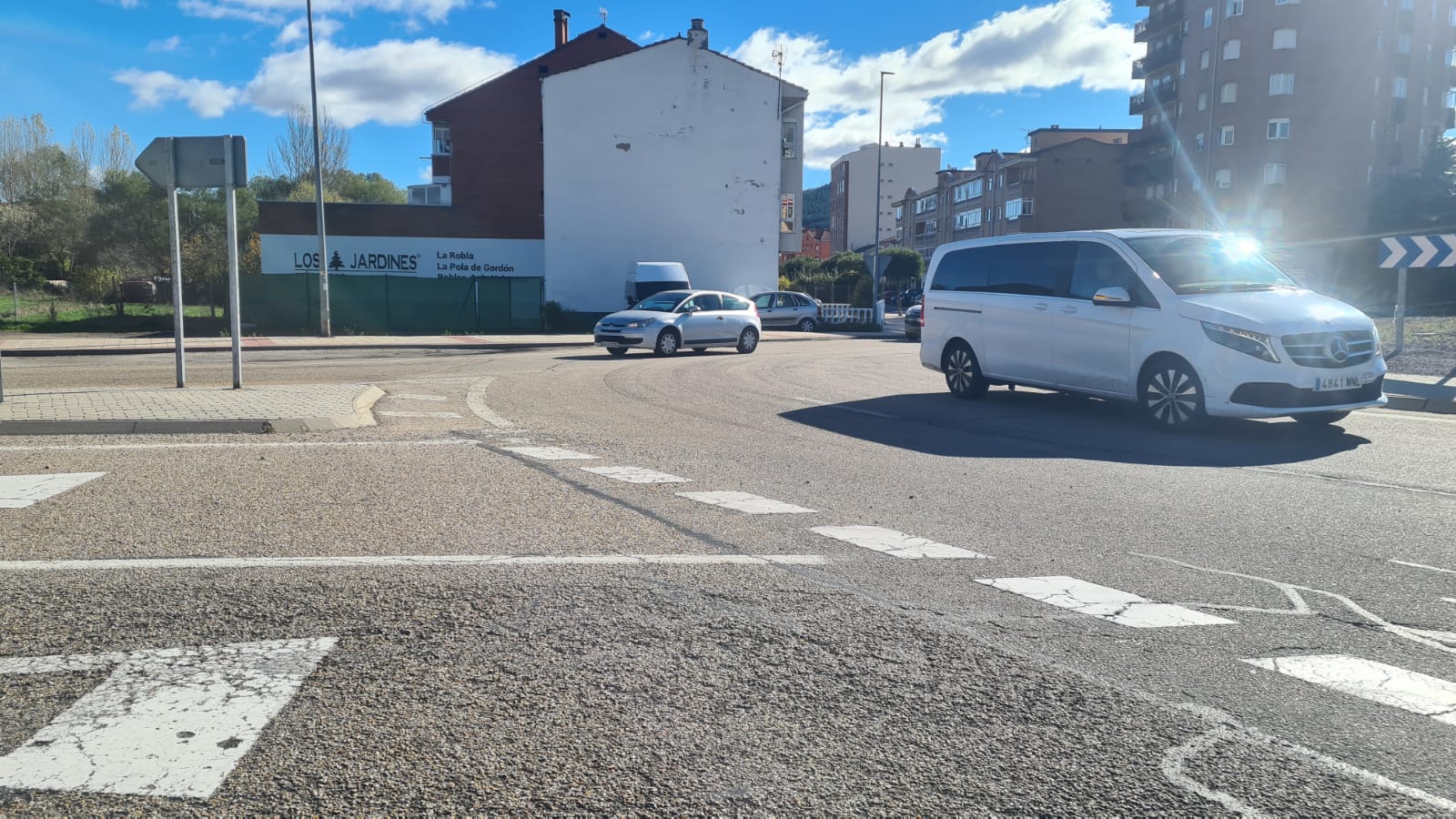 Tráfico en el puerto de Pajares tras el desprendimiento de la AP-66
