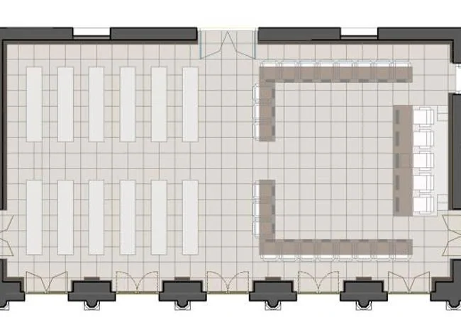 Distribución planteada para la sala.