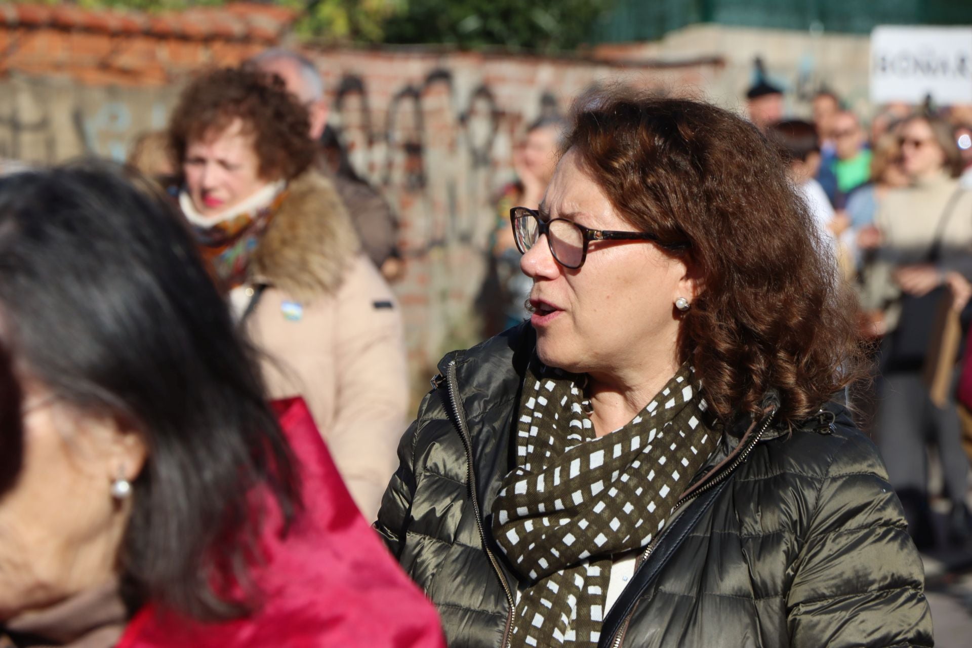 Manifestación por el futuro de Feve en León