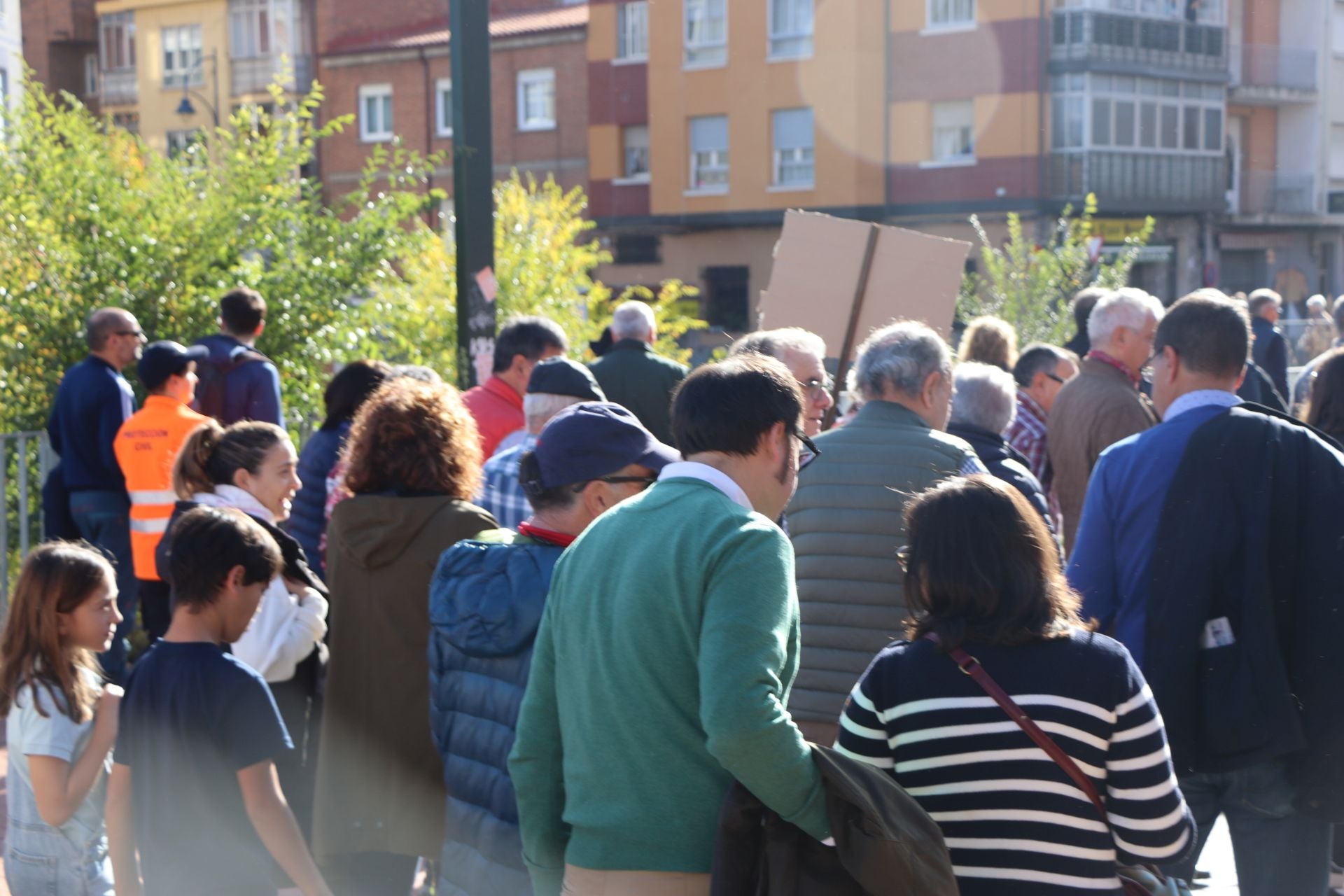 Manifestación por el futuro de Feve en León