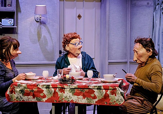 Uno de los momentos de la representación.