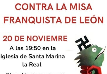 Convocan una manifestación frente a la iglesia de León que celebrará la misa en honor a Franco